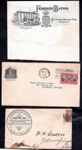 US 1890's -30's HOTEL ADVERTISING TWO COVERS A LETTER HEAD CAROLINA HOTEL WICKER