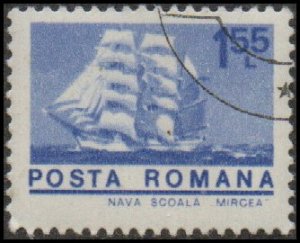 Romania 2463 - Cto - 1.55L Three-mast Ship Mircea (1974)