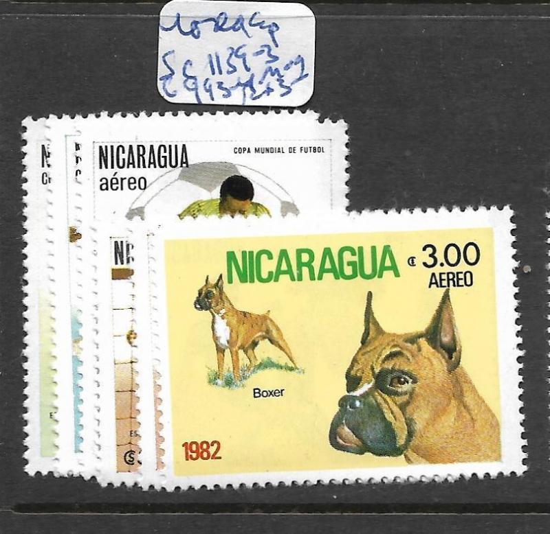 NICARAGUA  (PP1804B) DOGS SC 1139-43, C993-4  MOG