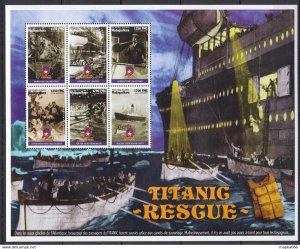 1998 Madagascar Ships Art Titanic Resgue 1Kb ** Stamps Pk352