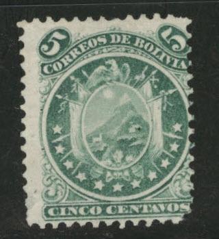 Bolivia Scott 15 MNG perf 12 11 stars 1868 stamp CV $18