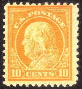 1917, US 10c, Franklin, MH, Sc 510