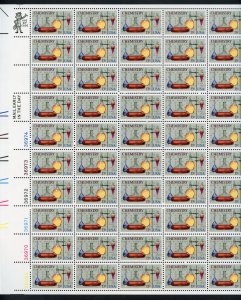 UNITED STATES SCOTT #1685 13c CHEMISTRY SHEET(50) MINT NEVER HINGED