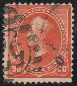 MALACK 229 F-VF, number cancel, eye popping color! c3672