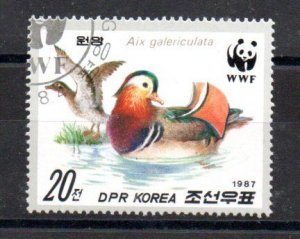 NORTH KOREA - 1987 - BIRDS - DUCKS - MANDARIN DUCKS - CTO -