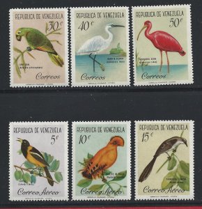 1961 VENEZUELA - YT n. 640/642 + PA 741/743 6 MNH values**