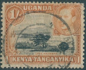 Kenya Uganda and Tanganyika 1938 SG145 1s black and yellowish brown KGVI lake na