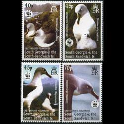 SOUTH GEORGIA 2003 - Scott# 290-3 WWF-Albatross Set of 4 NH