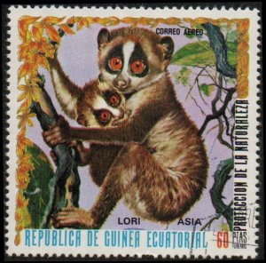 Equatorial Guinea sw1236 - Cto - 60p Sunda Slow Loris (1976)