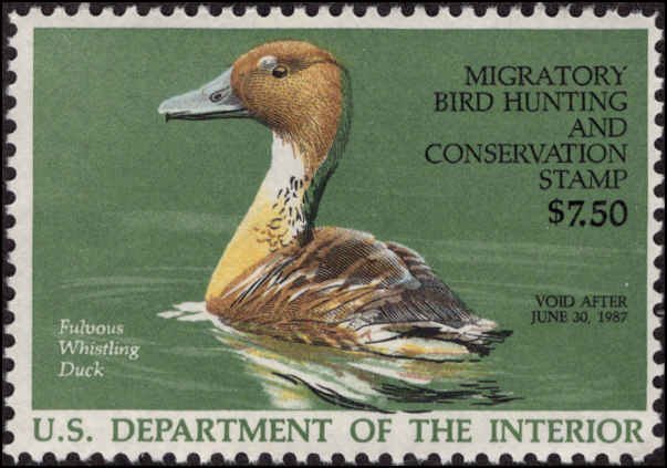 US #RW53 FULVOUS WHISTLING DUCK MNH SINGLE