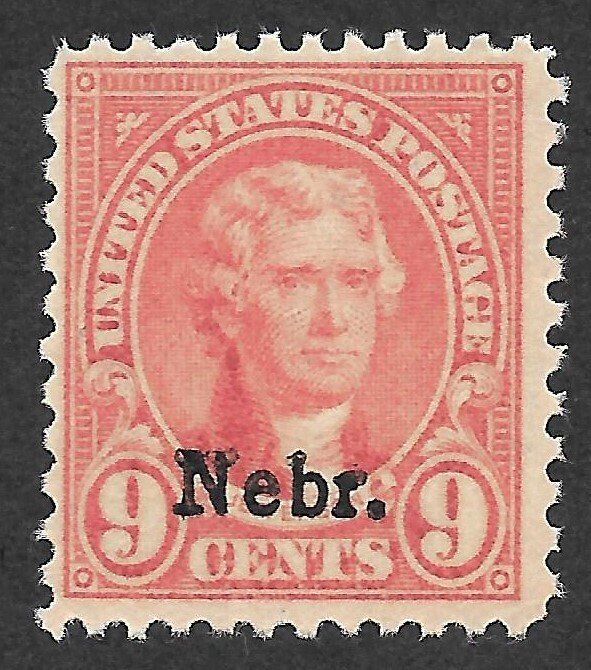 Doyle's_Stamps: MNH 1929 Nebr. Overprint 9c Scott #678**