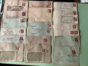 German Democratic Republic 19 postal stamps covers Ref A1681