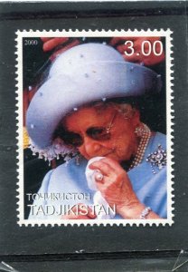 Tajikistan 2000 QUEEN MOTHER 1 value Perforated Mint (NH)