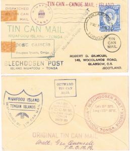 Tonga tin can mail cover