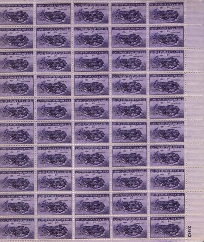 Scott 92 - Corregidor. Sheet Of 50. MNH. OG.    #02 925sh50