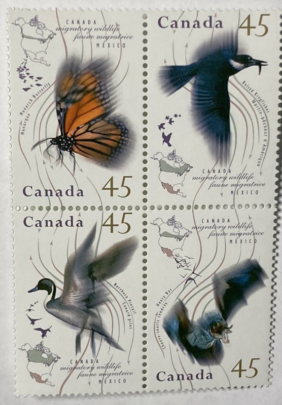CANADA 1995 #1567a Migratory Wildlife (Faune corrected) - MNH