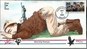 Beautiful Pugh Designed FDC WWII Returning Veterans  #23 of 101