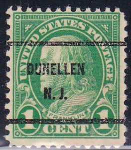 Precancel - Dunellen, NJ PSS 632-61 - Better Bureau Issue