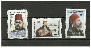 1999-Tunisia - Tunisian famous-Traditional clothing- Complete set. 3V.MNH** 