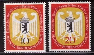 Germany Berlin Occupation Scott 9N116-117 MH* Arms set