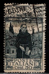Italy Scott 181a perf 13.2 Used St. Francis stamp CV$20