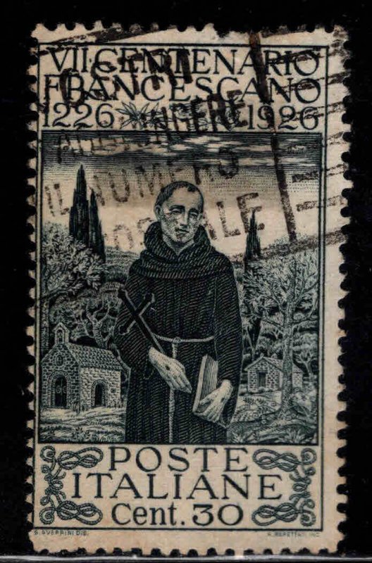 Italy Scott 181a perf 13.2 Used St. Francis stamp CV$20