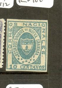 COLOMBIA (P1912BB) NEW GRENADA SC16, Y&T 12  MNG, SMALL THIN