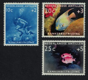 Neth. Antilles Fish Diving 3v 1960 MNH SG#421-423