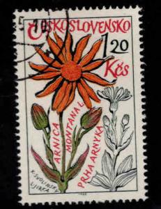 Czechoslovakia Scott 1358 Used CTO Flower stamp