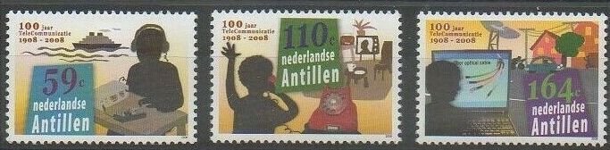 Netherlands Antilles 2009 #1211-3 MNH. Communications