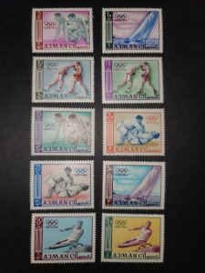 Ajman #27-36 MNH Complete Set 1965