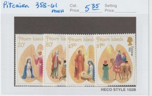 Pitcairn Islands 358-61 VF MNH QEII Christmas