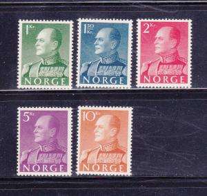 Norway 370-374 Set MH King Olav V (B)