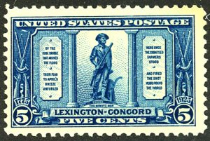 U.S. #619 MINT OG HR 