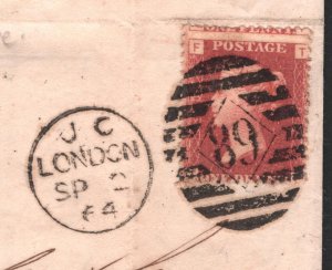RHINELAND GB WALES MAIL Bad Ems FORWARDED London AGENT CACHET 1d Red Cardiff G61