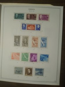 **** SALE **** collection on pages Romania 1956-59 CV $76