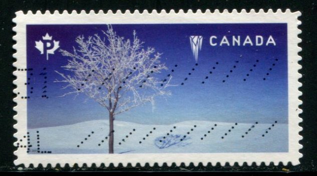 2840 Canada P Hoar Frost on Tree SA, used