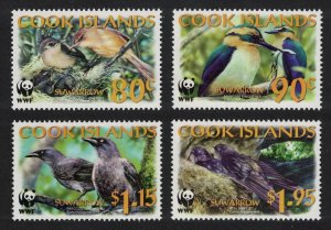 Cook Is. WWF Land birds 4v 2005 MNH SC#1270-1273 SG#1474 MI#1540-1543