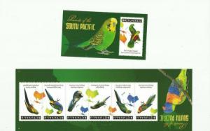 TUVALU 2011 BIRDS SCOTT 1168-9  MNH COMPLETE SET