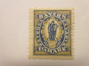 German States BAVARIA Michel 188 I, PLATE FAULT, MINT HINGED Lot11 Cat €8