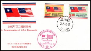 Taiwan 1995-1996 Flags U/A FDC