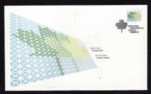 Canada-Sc#1927-stamp on FDC-Domestic First-Class Rate Coil-2001-