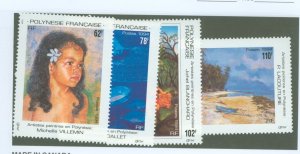 French Polynesia #649-652  Single (Complete Set) (Art)