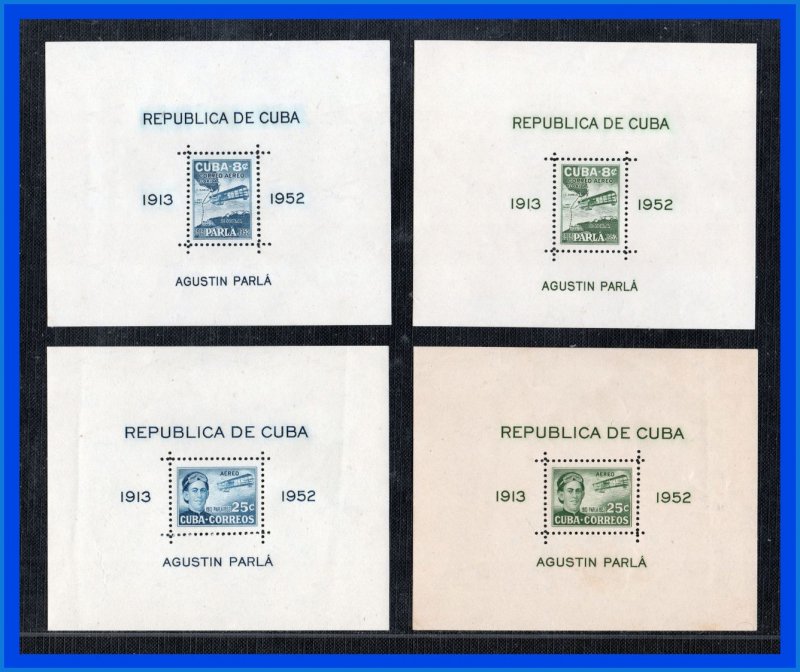 1952 - Cuba - Scott n C 61 a - b / C 62 a - b - MNH - CU- 16 - 01