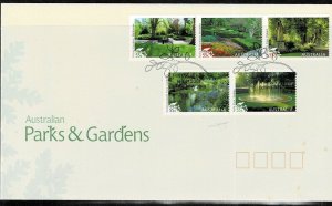 AUSTRALIA   2009 AUSTRALIAN PARKS AND GARDENS FDC