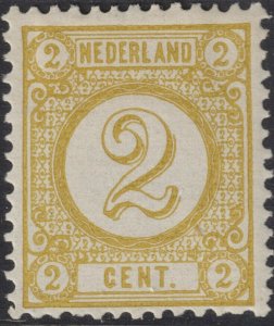 Sc# 36 Netherlands 1894 Numeral 2c issue MMH CV $32.50