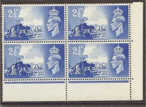 Sg C2c 1948 Channel Islands listed variety - 'Broken wheel' UNMOUNTED MINT