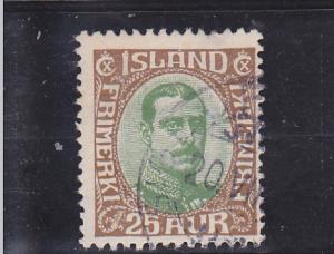Iceland  Scott#  120  Used