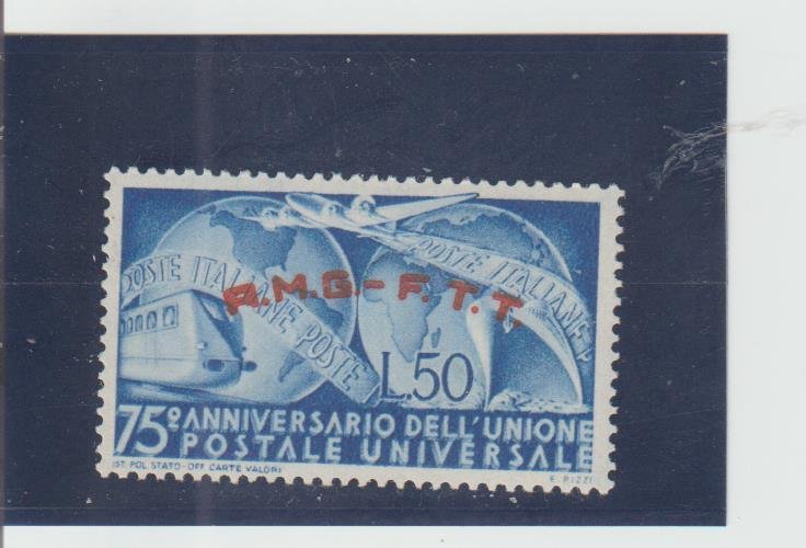 Trieste  Scott#  40  MH  (1949 Overprinted)