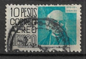 1952 Mexico ScC197 10p Miguel Hidalgoused